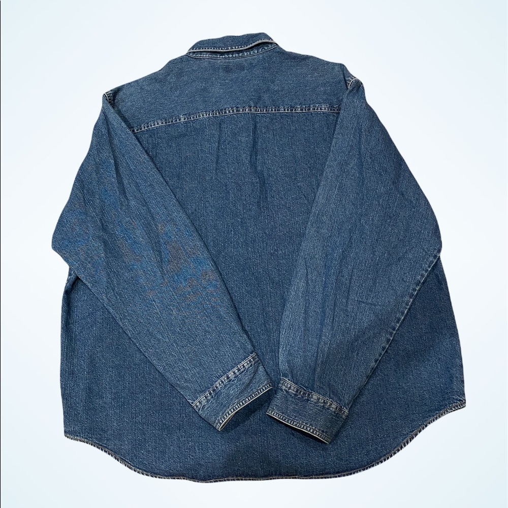 Men's Levi's Thick Sturdy Long-Sleeved Denim Button-down Shirt Size XXL 2XL VGC - Picture 5 of 6
